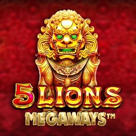 Official Slots logo: 5 Lions Megaways by Pragmatic Play at Fugu Casino