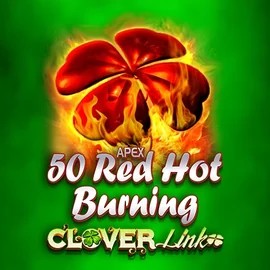 50 Red Hot Burning Clover Links by Novomatic, showcased at ffugucasino.com – game logo