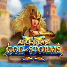 Age Of The Gods: God Of Storms 2 logo by Playtech at Fugu Casino