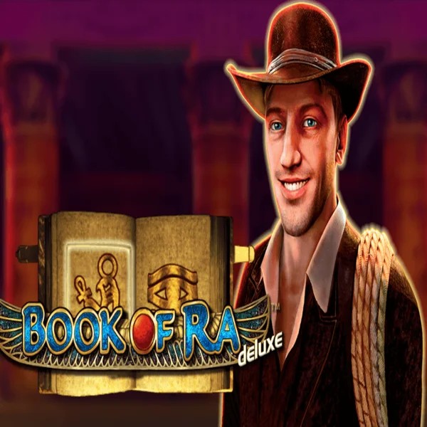 Book of Ra Deluxe by Novomatic, showcased at ffugucasino.com – game logo
