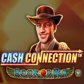Cash Connection Book Of Ra online game logo by Novomatic on ffugucasino.com