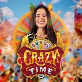 Crazy Time slot visual from Evolution available on ffugucasino.com