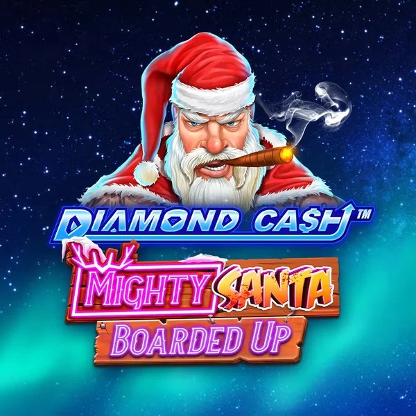 Diamond Cash Mighty Santa Boarded Up game by Greentube – logo hosted on Fugu Casino