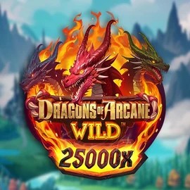 Slots logo of Dragons of Arcane Wild from Foxium at Fugu Casino