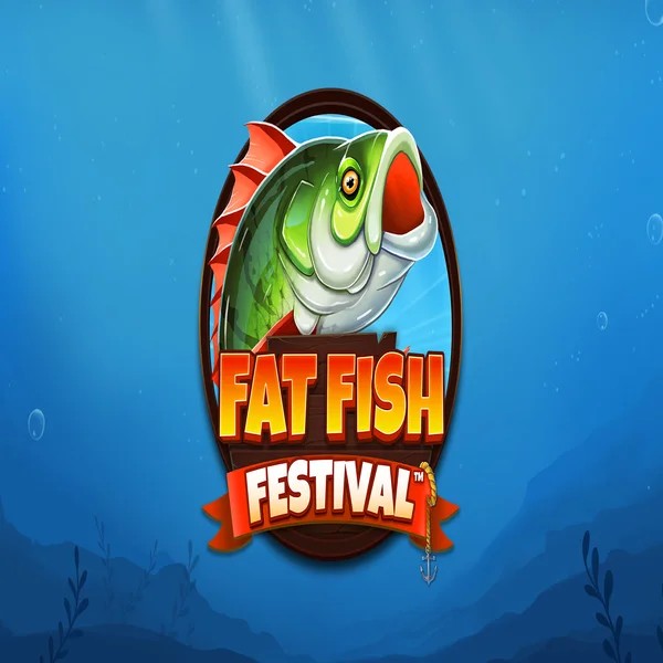 Slots logo of Fat Fish Festival from Wishbone Games at Fugu Casino