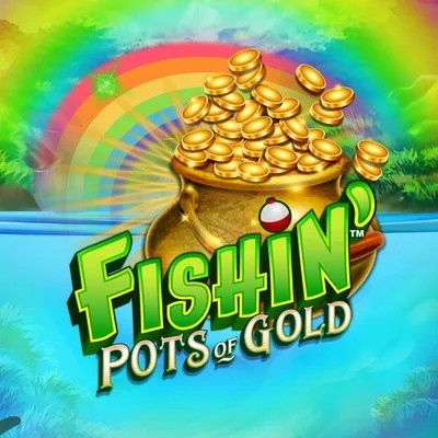 Official Slots logo: Fishin Pots Of Gold by Gameburger Studios at Fugu Casino