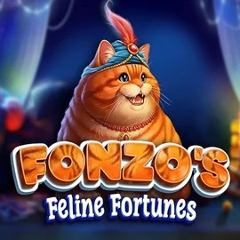 Fonzos Feline Fortunes slot icon by Pragmatic Play, available at Fugu Casino