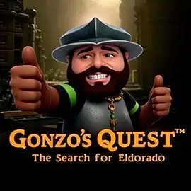 Gonzo's Quest slot icon by NetEnt, available at Fugu Casino