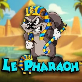 Le Pharaoh slot logo by Hacksaw Gaming at Fugu Casino