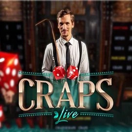 Live Craps slot logo by Evolution at Fugu Casino