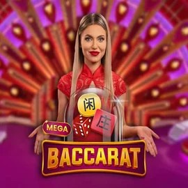 Mega Baccarat logo – Live Casino by Pragmatic Play at Fugu Casino