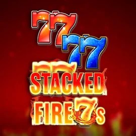 Stacked Fire 7s slot logo by Inspired Gaming at Fugu Casino