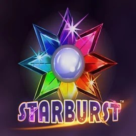 Starburst slot icon by NetEnt, available at Fugu Casino