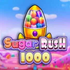 Sugar Rush 1000 slot logo by Pragmatic Play at Fugu Casino