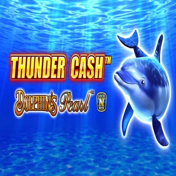 Thunder Cash Dolphins Pearl logo by Novomatic at Fugu Casino