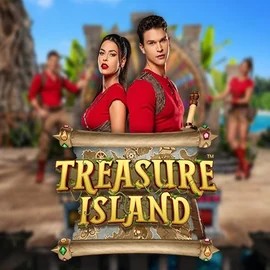 Treasure Island slot logo by Pragmatic Play at Fugu Casino