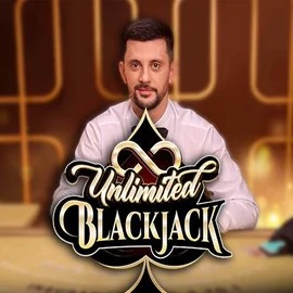 Official Live Casino logo: Unlimited Blackjack by Ezugi at Fugu Casino