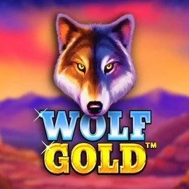 Slots logo of Wolf Gold from Pragmatic Play at Fugu Casino